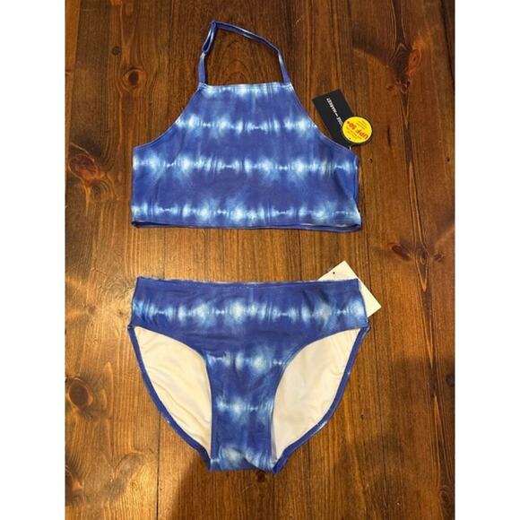 Nordstrom Melrose and Market Bathing Suit Tankini Girls Size 12 Halter Swim NWT - Picture 1 of 5